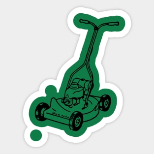 Vintage Lawnmower Sticker